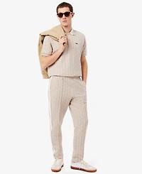 Lacoste Men's Classic Fit Monogram Jacquard Polo Shirt