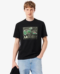 Lacoste Men's Classic-Fit Printed Crewneck T-Shirt