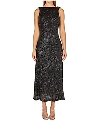 endless rose Women's Open Back Sleeveless Sequins Maxi Dress