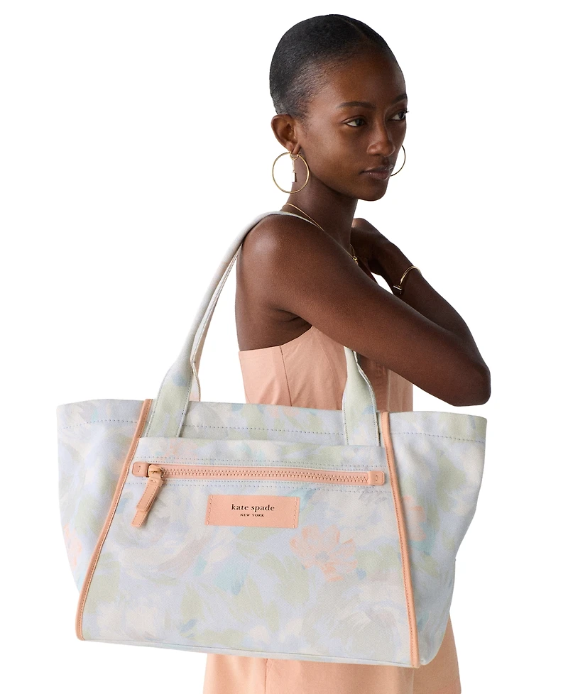 kate spade new york Dash Hidden Garden Large Canvas Tote Bag