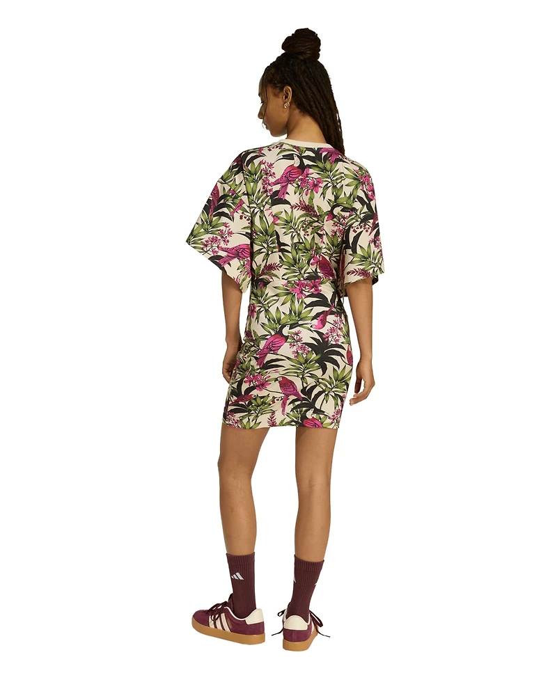 adidas Women's Printed Crewneck Mini Dress