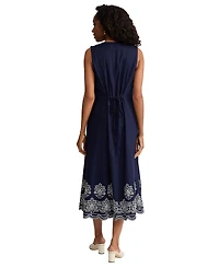 Jones New York Women's Crewneck Midi Dress