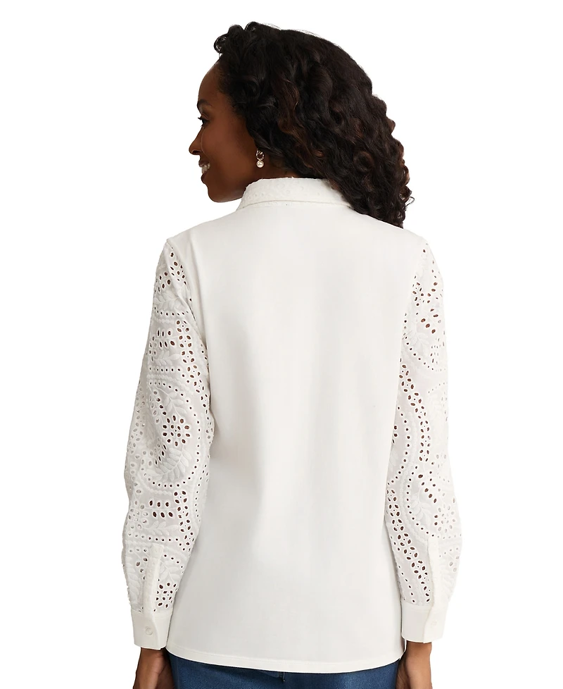 Jones New York Women's Button-Up Top