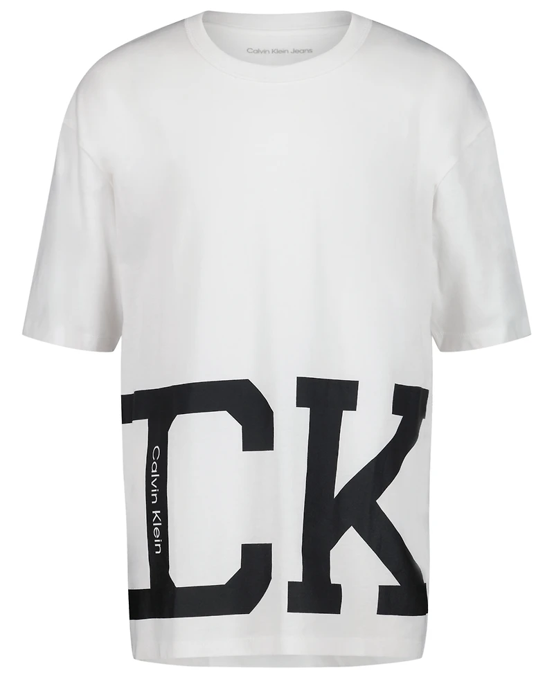 Calvin Klein Boys' 8-20 Short-Sleeve Crewneck T-Shirt