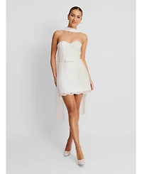 Six Stories Women's Lace Bandeau Corset Mini Dress