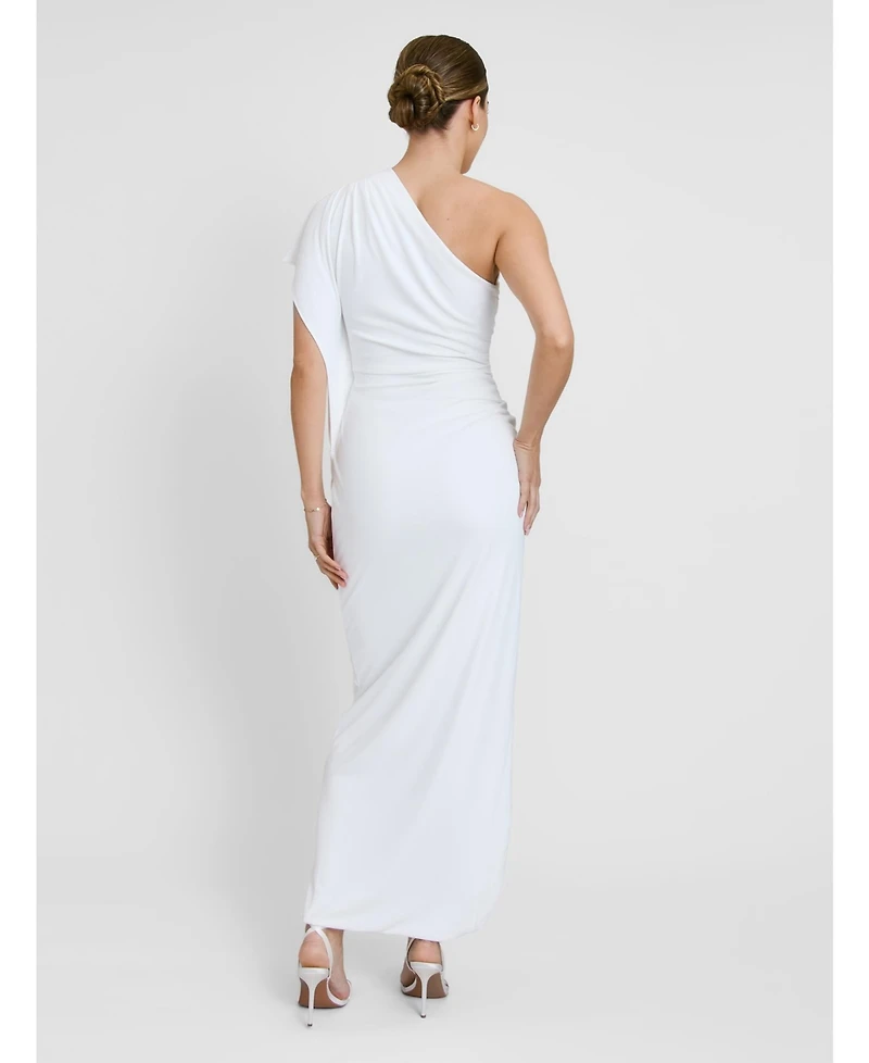 Six Stories Women's Asymmetric Drape Stretch Occasion Dress