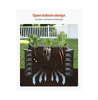 Slickblue 6x3x1.4 ft Galvanized Metal Raised Garden Bed