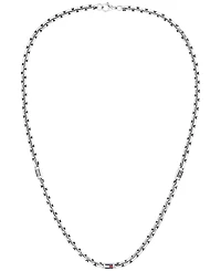 Tommy Hilfiger Men's 3D Flag Metal Silver Tone Stainless Steel Necklace