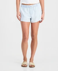 Vanilla Star Juniors' Denim Beachy Pull-On Shorts