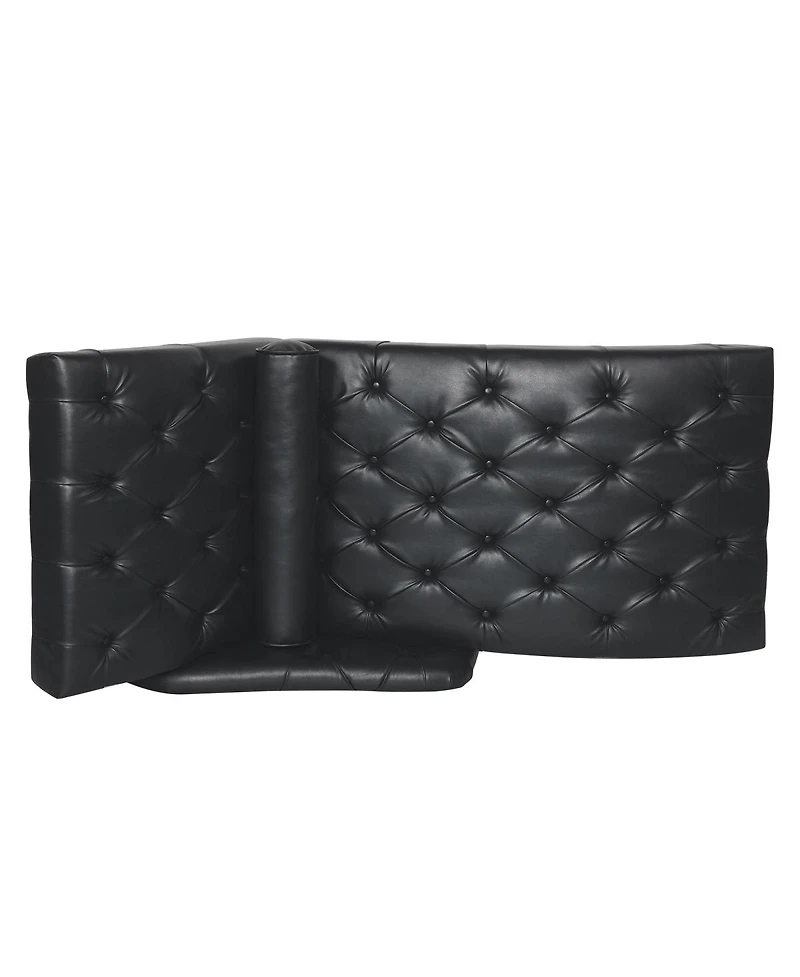 Streamdale Furniture Chaise Lounge Arm Chair with Pillow and Wood Legs