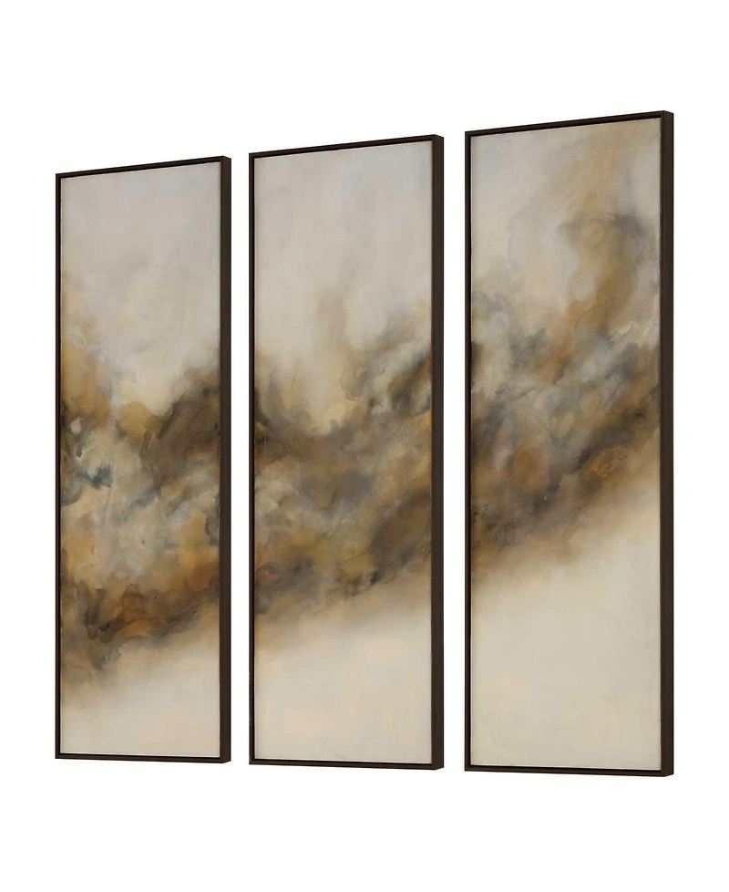 Uttermost Smoke Break Hand Painted Canvases, Set of 3