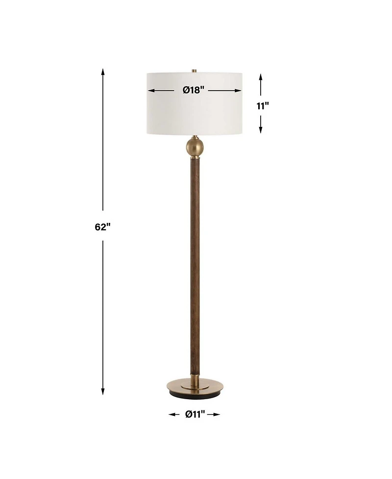 Uttermost Keros 62" Metal Floor Lamp
