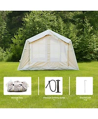Streamdale Furniture Inflatable Camping Tent 4-6 Person, Easy Setup, 8.2'x10.5