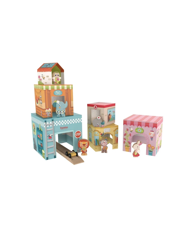 Bababoo and friends Tower House Stacking Game