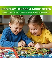 Quokka 4 x 60 Pieces Puzzles for Kids Ages 4-6 - Educational Search & Find Toy