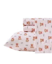 Betsey Johnson Nerdy Teddies Microfiber Sheet Set