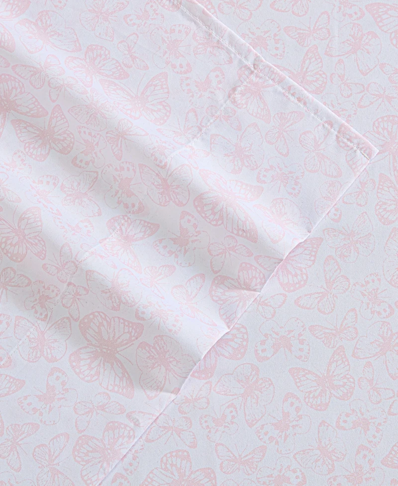Betsey Johnson Butterfly Love Microfiber 4-Pc. Sheet Set