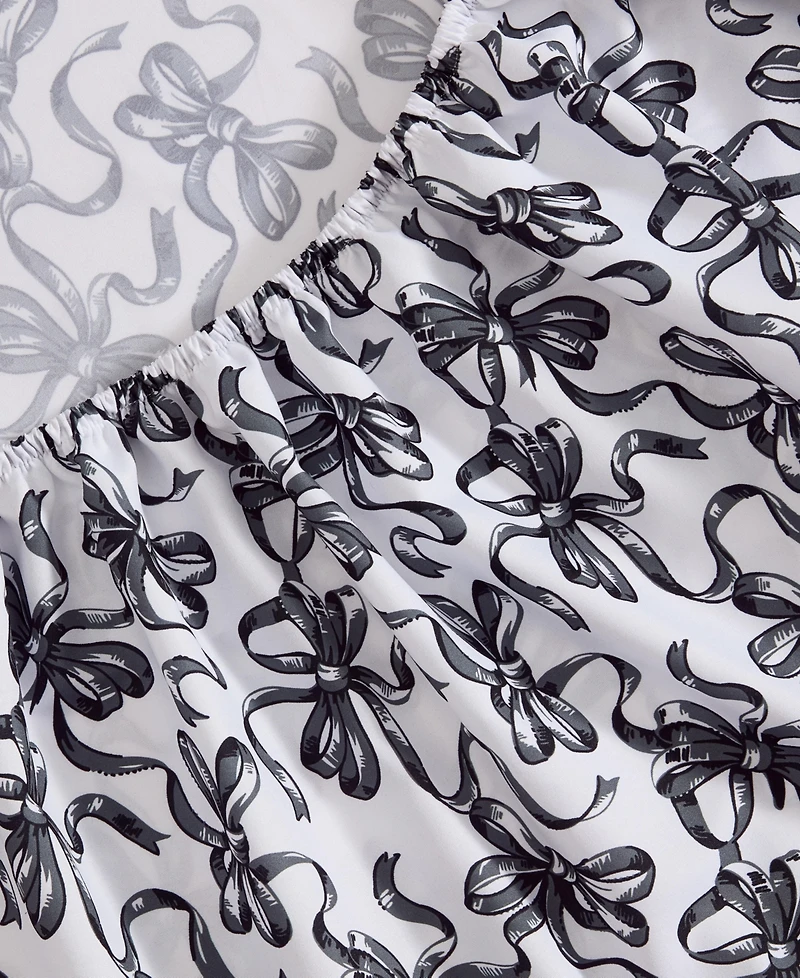 Betsey Johnson Ballet Bows Microfiber 4-Pc. Sheet Set