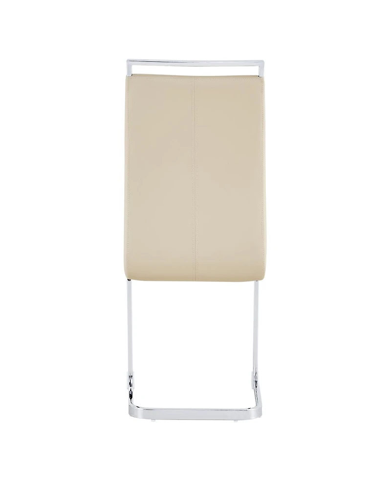 Streamdale Furniture Modern Dining Chairs, Pu Faux Leather Upholstered Side Chair (Set of 2)