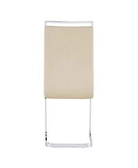 Streamdale Furniture Modern Dining Chairs, Pu Faux Leather Upholstered Side Chair (Set of 2)