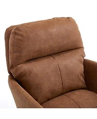 Streamdale Office chair, artificial leather, Black base, adjustable height