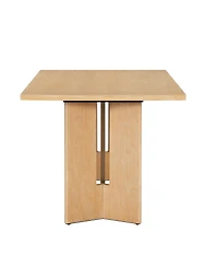 Streamdale Furniture Farmhouse Wood Dining Table, 60" Rectangular Dining Table