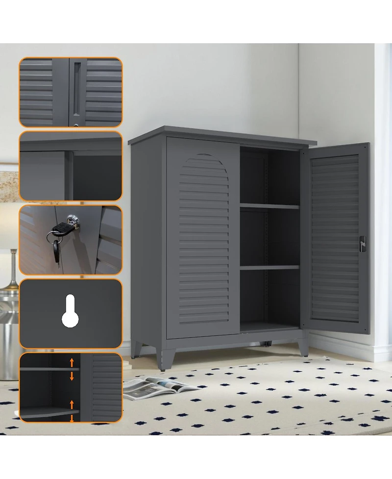 Streamdale Furniture Premium Steel Ample-Storage Versatile-Use Tool Cabinet