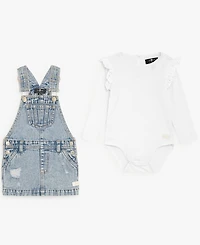 7 For All Mankind Baby Girls 2-Piece T-Shirt and Jumper Set
