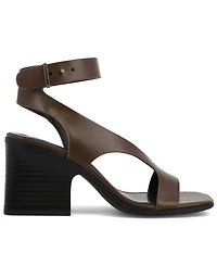 Mia Women's Felipa Strappy Ankle-Strap Square Toe Dress Sandals