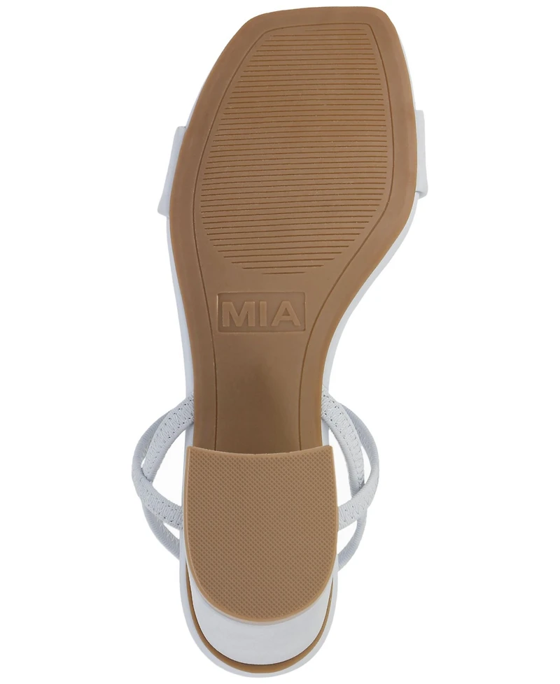Mia Women's Elastic Ankle-Strap Dress Sandals