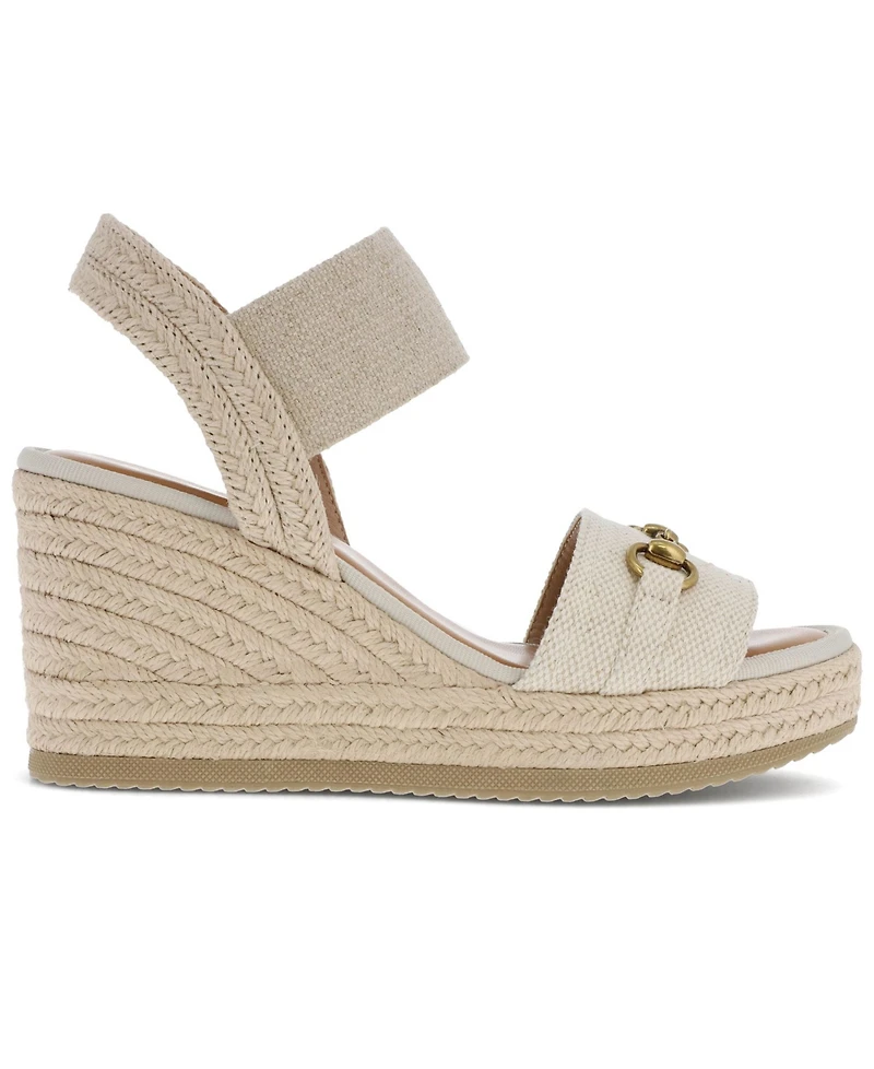 Mia Women's Barossa Horsebit Ankle-Strap Espadrille Wedge Sandals