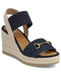 Mia Women's Barossa Horsebit Ankle-Strap Espadrille Wedge Sandals