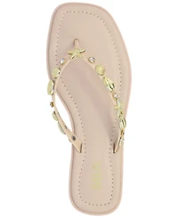 Mia Women's Tulah Nautical Charm Square Toe Flat Thong Sandals