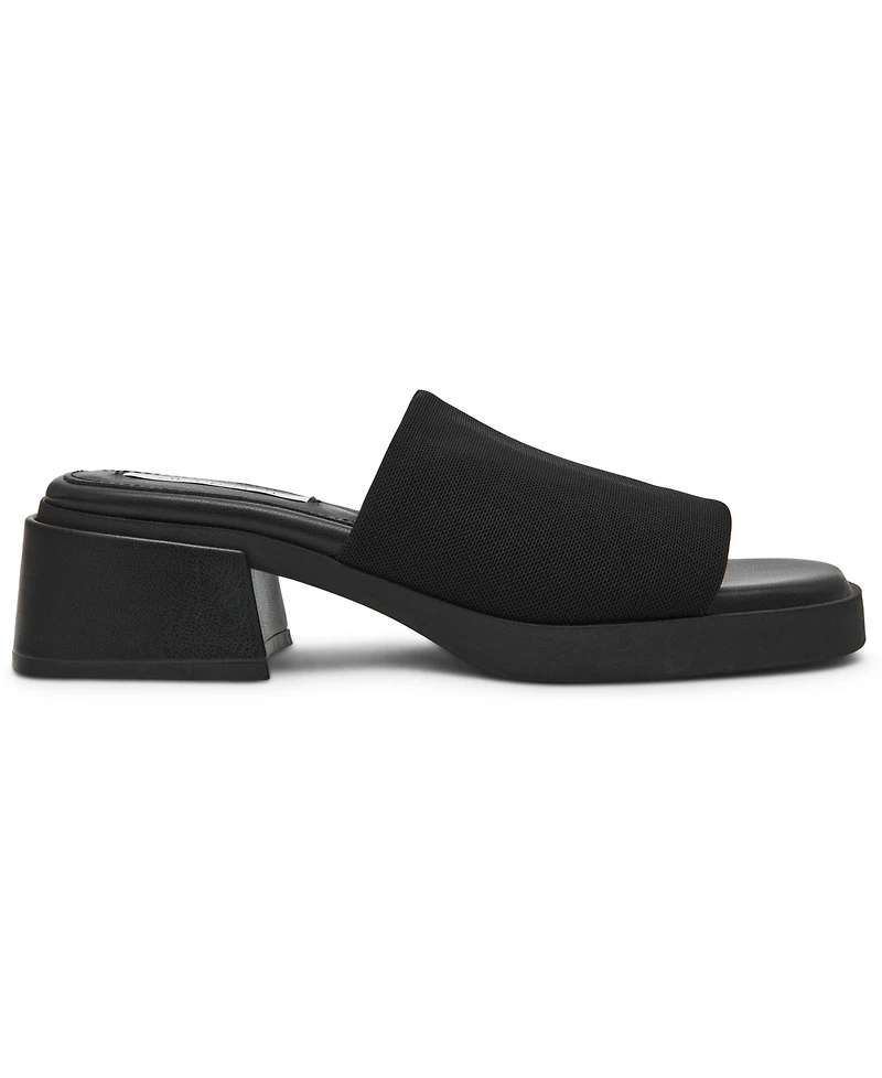 Steve Madden Women's Lucee Block Heel Slide Sandals