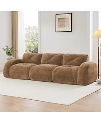 Streamdale Furniture Boneless Tufted Velvet Modular Sectional Sofa Couch