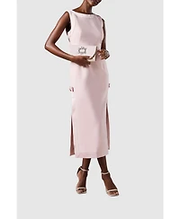 Coast Women's Bow Detail Round Neck Midaxi Dress