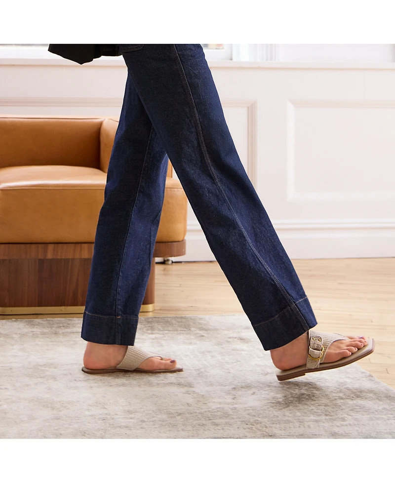 Franco Sarto Women's Mavie Open Toe Thong Sandals