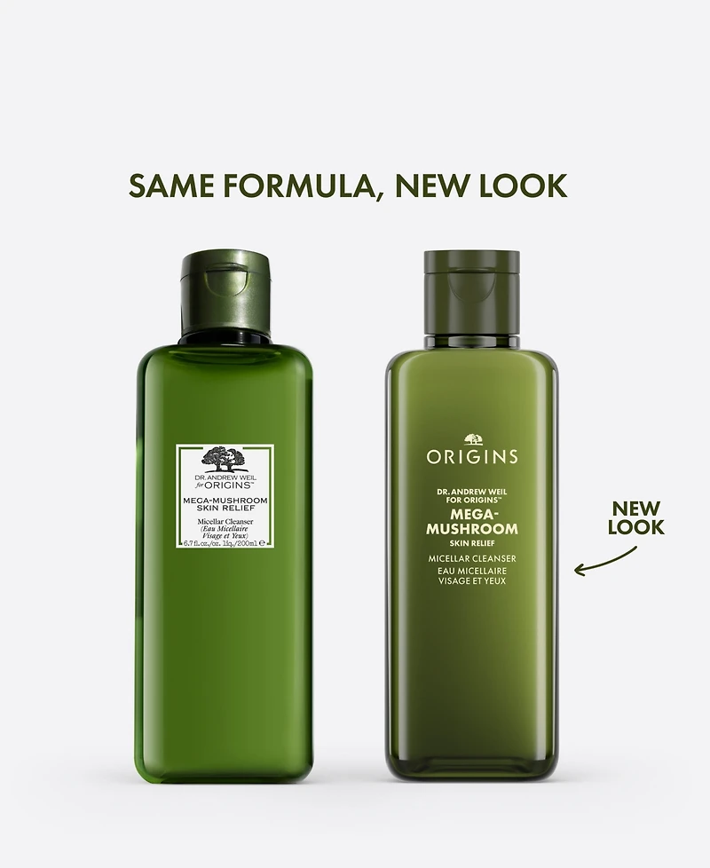 Origins Dr. Andrew Weil for Origins Mega-Mushroom Skin Relief Micellar Cleanser, 6.7 oz.
