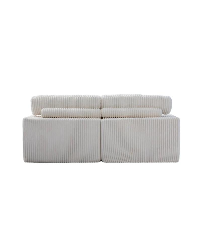 Streamdale Furniture Double Chaise Lounge Indoor, Oversized Upholstered Sleeper Cloud Couch