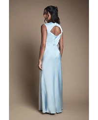 Oasis Women's Satin Maxi Bridesmaid Dress