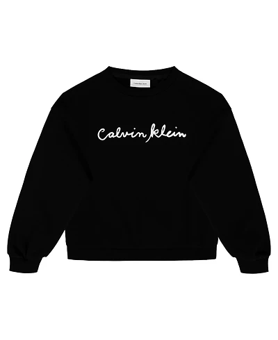 Calvin Klein Girls' 8-16 Long-Sleeve Sweatshirt