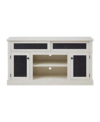 Streamdale Furniture Embossed Pattern Tv Stand with Storage, 58.27"W