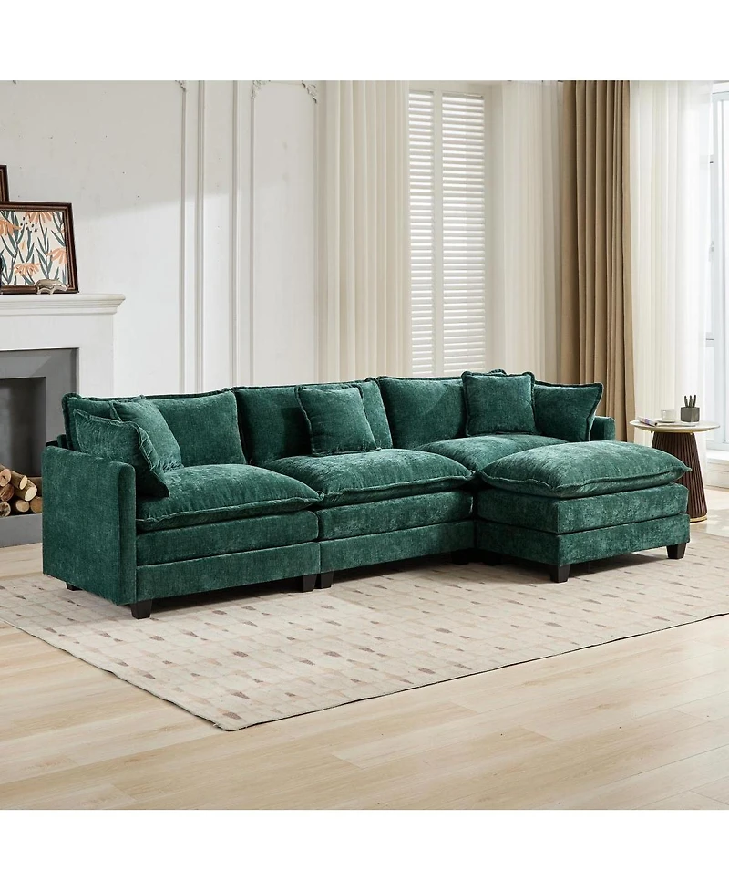 Streamdale Furniture Cloud Couch: Skin-friendly Chenille, Cloud-like Comfort, Modular Design