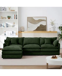 Streamdale Furniture Modular Sectional Sofa, 102 Inch L-Shaped Couch Set