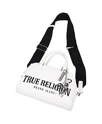 True Religion Bombe Logo Satchel with Charm