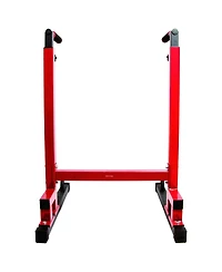 BalanceFrom Fitness BalanceFrom Multi-Function Home Gym Exercise Dip Stand, 500lb Capacity, Red