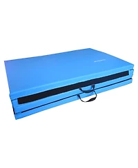 BalanceFrom Fitness 120 x 48" All Purpose Folding Gymnastics Exercise Mat, Blue