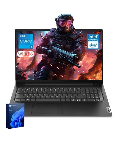 Lenovo V-Series V15 Fhd Traditional Laptop Intel Core i5 32GB Ram Intel Uhd Graphics 1TB Ssd Storage Windows 11 Pro 60Hz