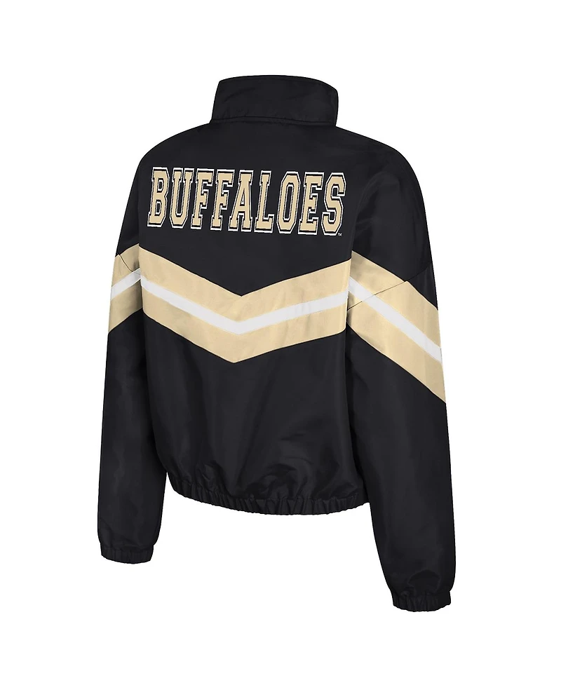 Colosseum Women's Black Colorado Buffaloes Thin Ice Full-Zip Windbreaker Jacket