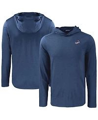 Cutter & Buck Men's Navy Los Angeles Dodgers Coastline Epic Comfort Eco Hoodie Long Sleeve T-Shirt